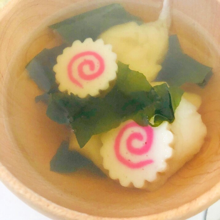 わかめのなるとの雑煮